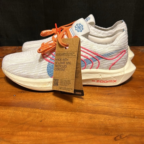 Nike Pegasus Turbo Next Nature DZ5221 100 White/Blue/Rose Women's Size 8.5 - Picture 2 of 5